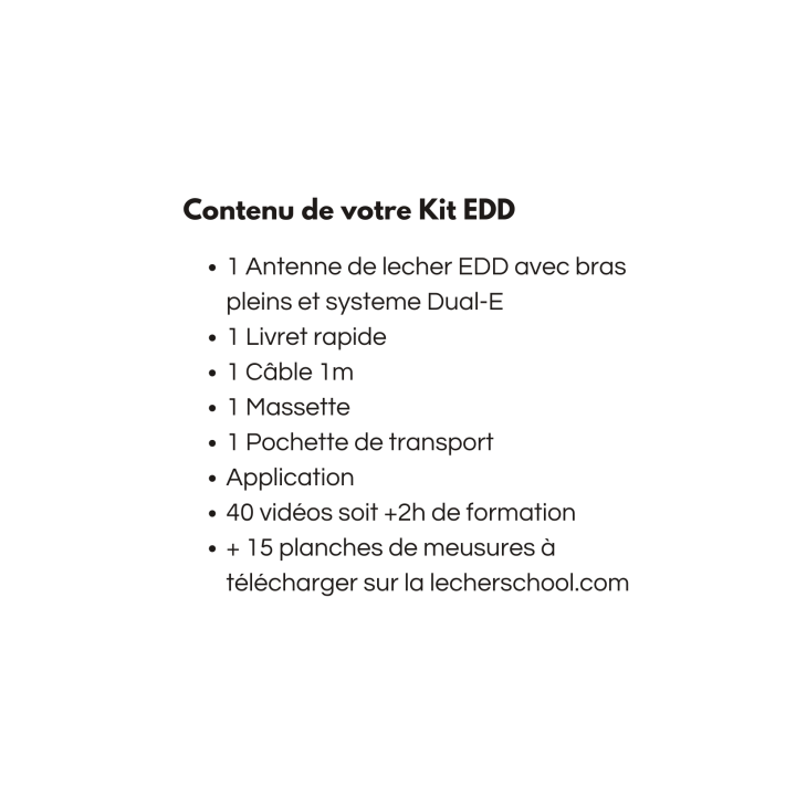 Lot de 10 ANTENNE DE LECHER EDD Couleur Noir