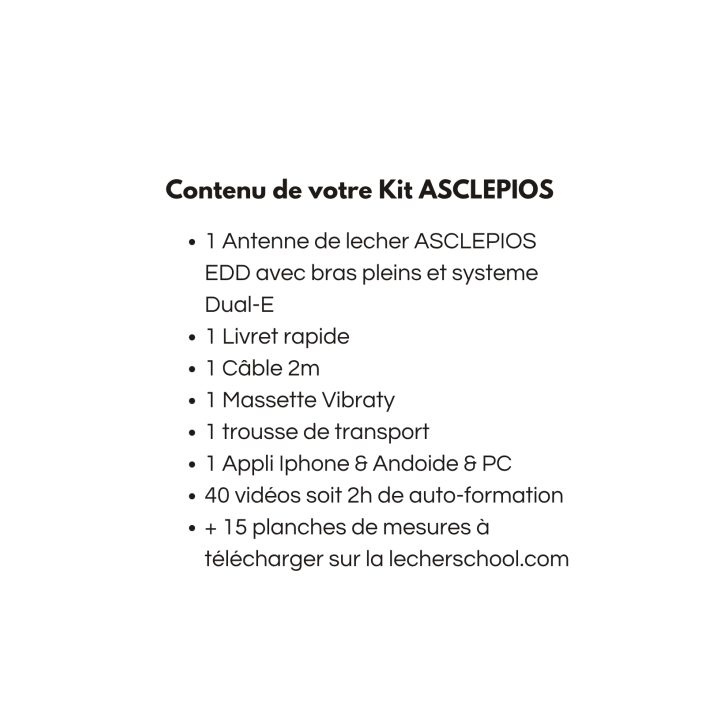 ANTENNE DE LECHER EDD ASCLEPIOS AVEC LA FORMATION "DÉBUTER AVEC SON ANTENNE DE LECHER EDD DE 3H" OFFERTE!