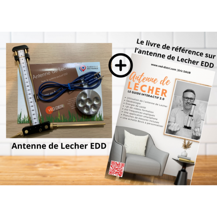 ANTENNE DE LECHER EDD + Livre ANTENNE DE LECHER LE GUIDE INTERACTIF 2.0 PAR ERIC DAUB